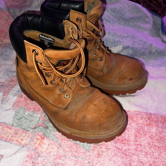 Timberland PRO Boots Waterproof Wheat Nubuck 6" Steel Toe Boots AS IS - Picture 11 of 11